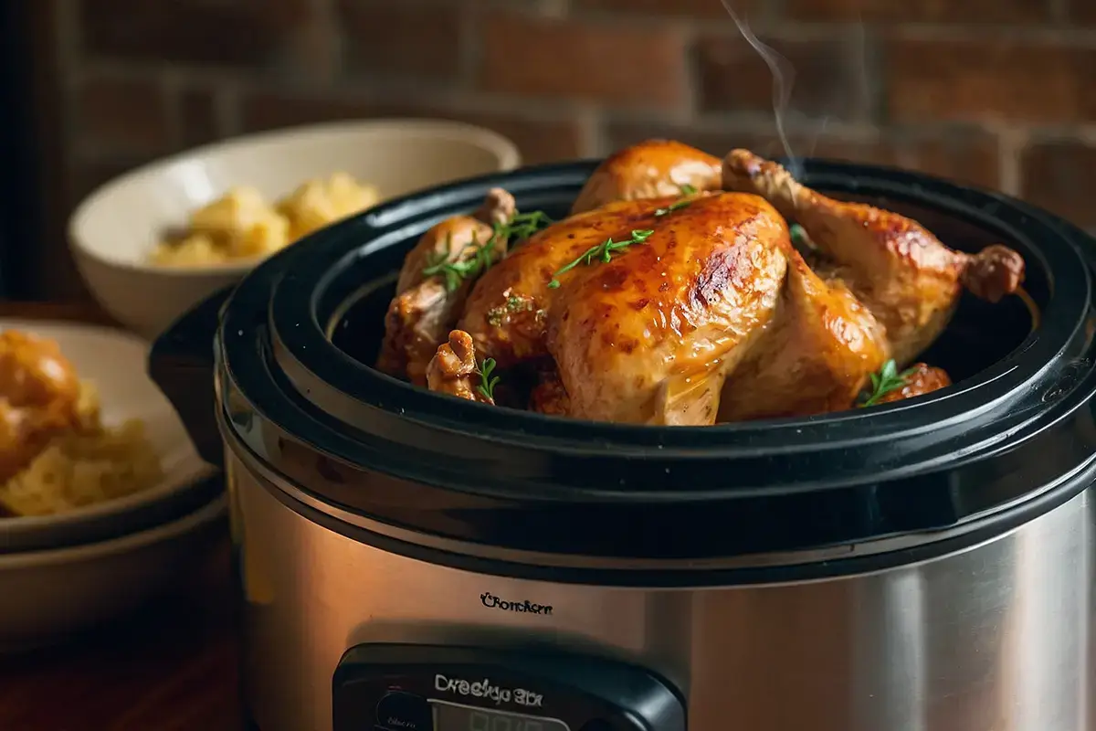 Cooking chicken in a crockpot